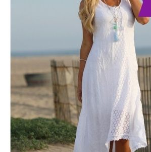 NWT Crochet accent Hi Low Maxi